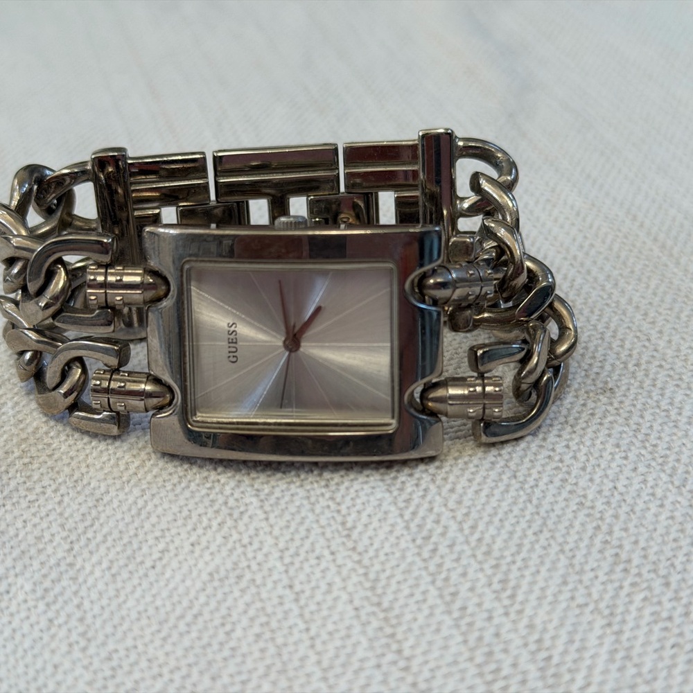 Guess Women’s Mod Heavy Metal Multi-Chain Bracelet Watch
